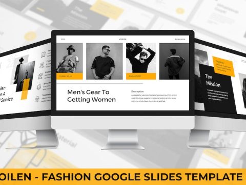 Voilen - Fashion Google Slide Template 9MMM64T