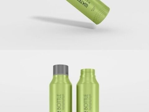 Water Bottle Branding Mockup Set