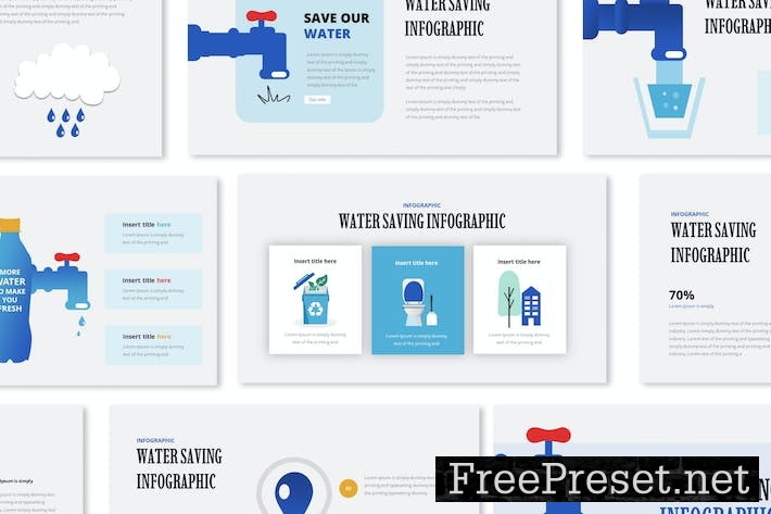 Water Saving Infographic Keynote XPKZPCK