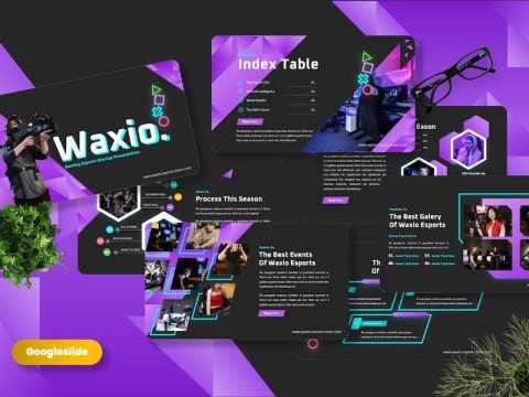 Waxio - Gaming Esports Googleslide Template 5Q6JUBC