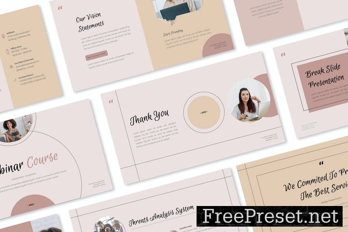 Webinar Course Google Slides Presentation Template