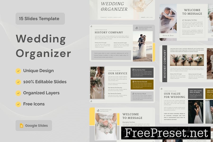 Wedding Organizer Presentation Template 4BHYPRF