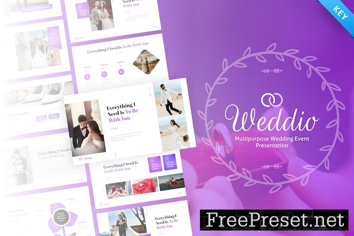 Weddio Multipurpose Wedding Event Keynote Template YQM5HJG