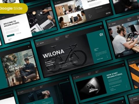 Wilona - Business Google Slide Template MTZD4DJ