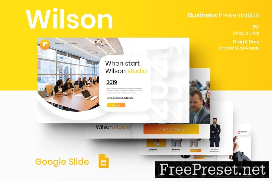 Wilson - Business Google Slide Template 8U7E34U