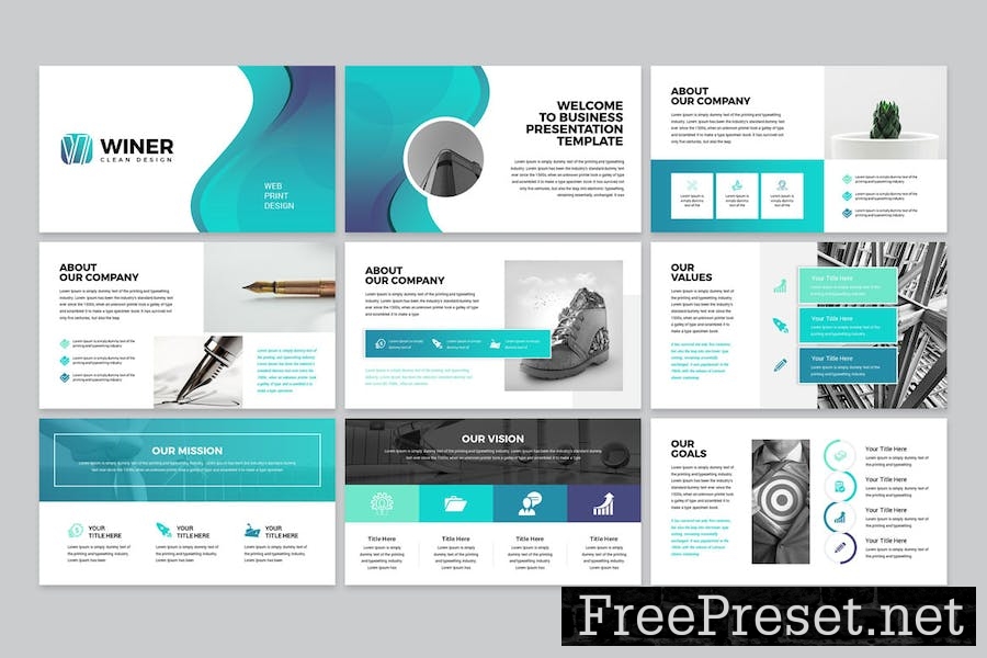 Winer-Business Google Slides Presentation Template 2P9JC9X