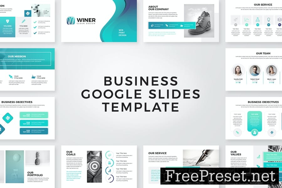 Winer-Business Google Slides Presentation Template 2P9JC9X