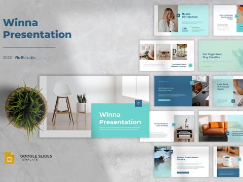 Winna - Minimalist Google Slides Template KS6UYUD