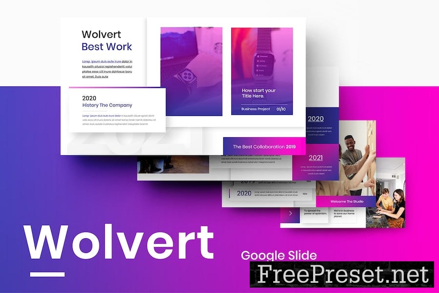 Wolvert - Business Google Slide Template YKB9A2R