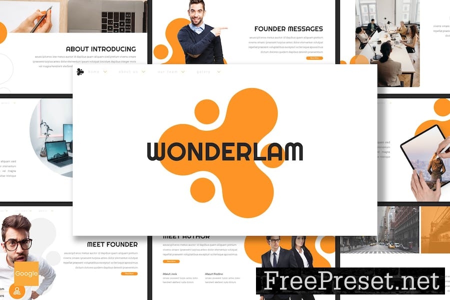 Wonderlam - Business Google Slides Template VDQY3AC