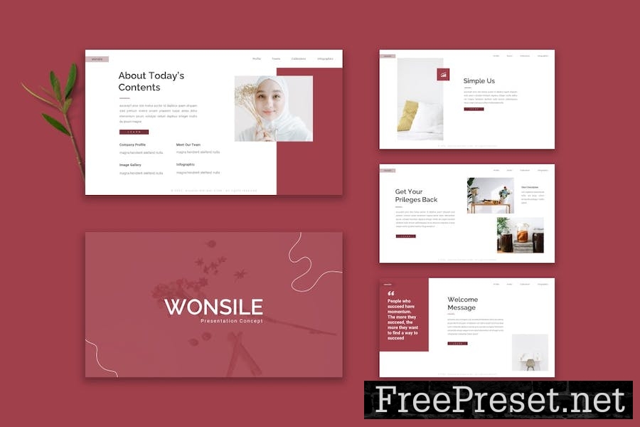 Wonsile - Google Slide Template T6FUSY4