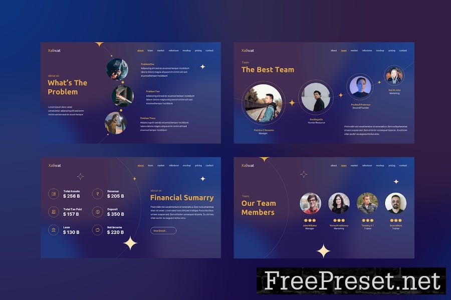 Xaliwat Keynote Pitch Deck Presentation Template X5KR9LV