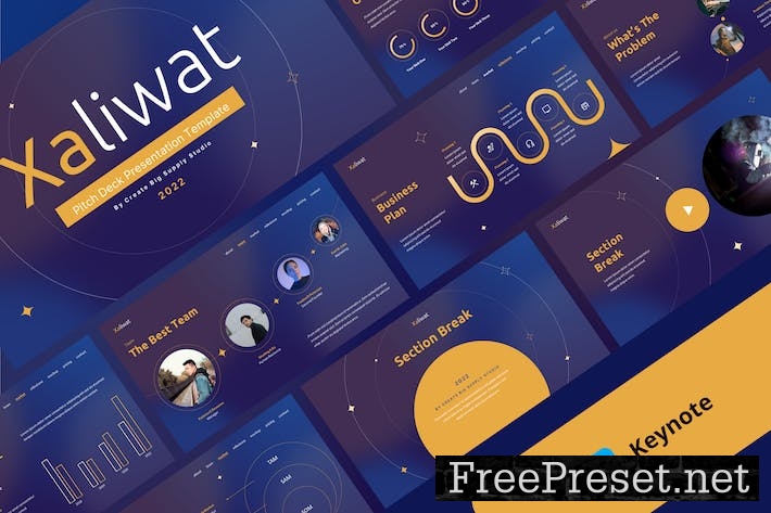 Xaliwat Keynote Pitch Deck Presentation Template X5KR9LV