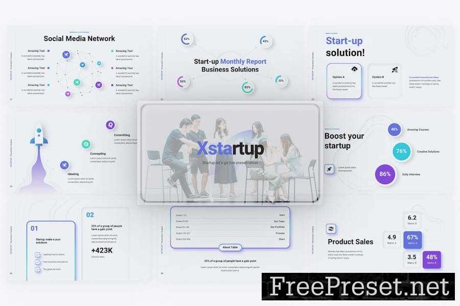 Xstartup Startup Google Slides Template ZN9Y3Y8