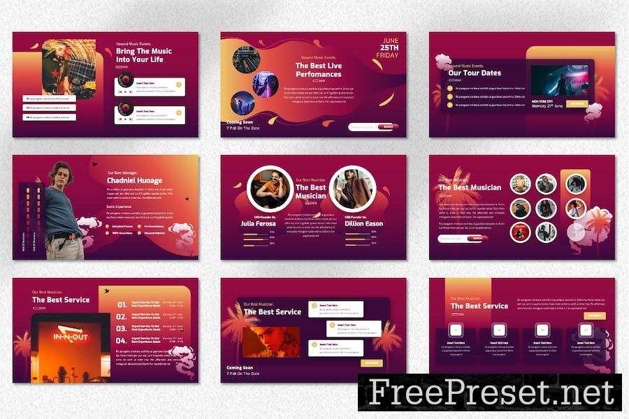 Yesland - Music Events Googleslide Template EBMZPS6