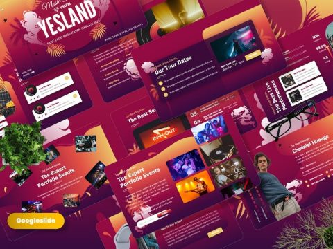 Yesland - Music Events Googleslide Template EBMZPS6