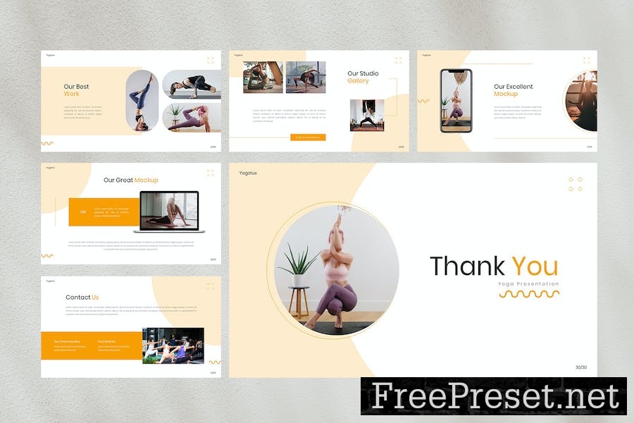 Yogalux - Yoga Powerpoint Template AV2WKRN