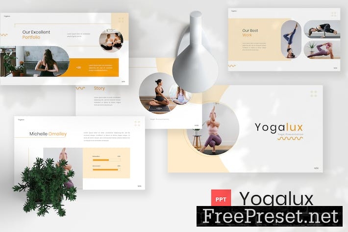 Yogalux - Yoga Powerpoint Template AV2WKRN