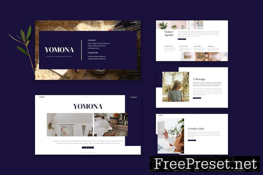 Yomona - Google Slide Template 5YPJ8Y9