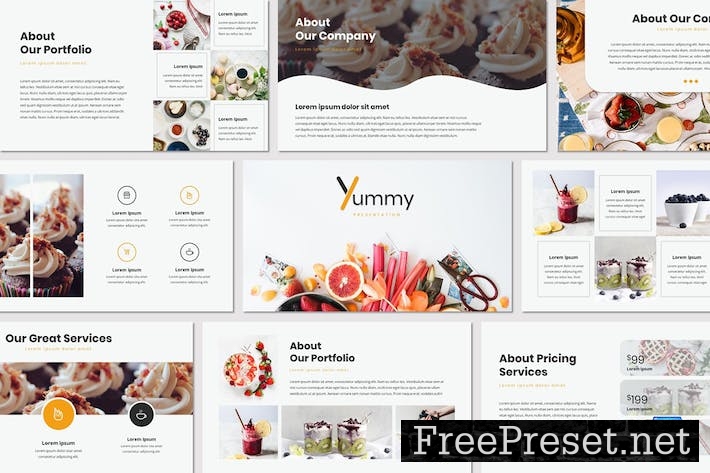 Yummy - Keynote Template 6WDP2B