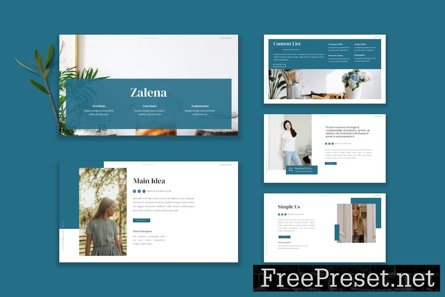 Zalena - Google Slide Template FM9W5HM