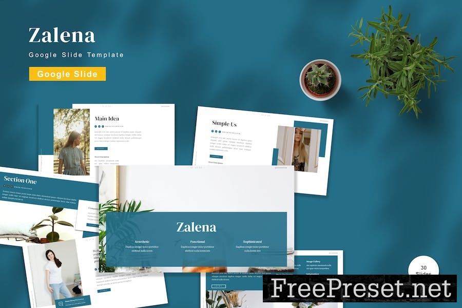 Zalena - Google Slide Template FM9W5HM