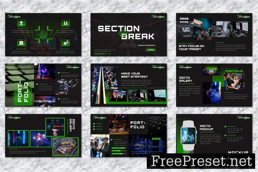 Zecto - Esports Game Keynote Template FSFH8BE