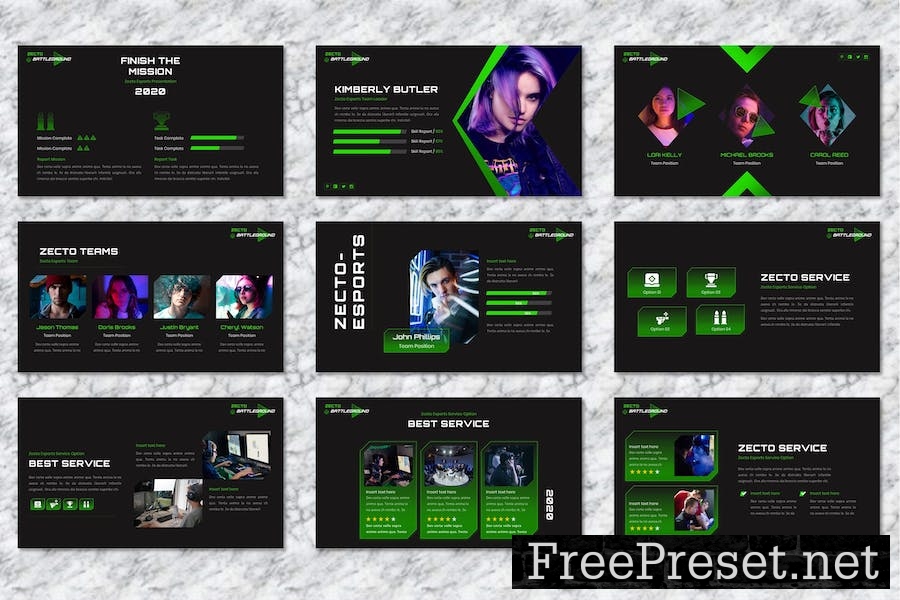 Zecto - Esports Game Keynote Template FSFH8BE