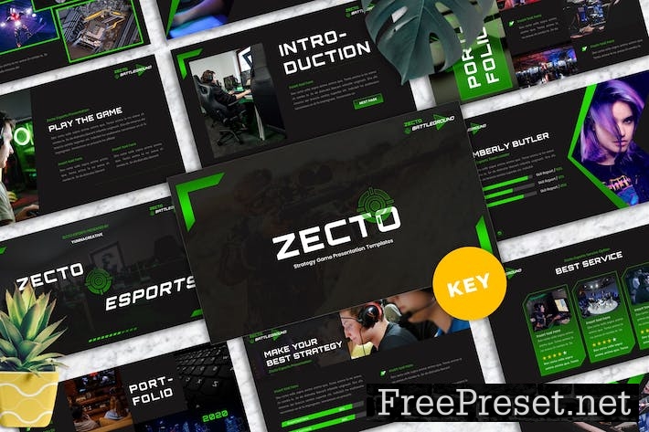 Zecto - Esports Game Keynote Template FSFH8BE