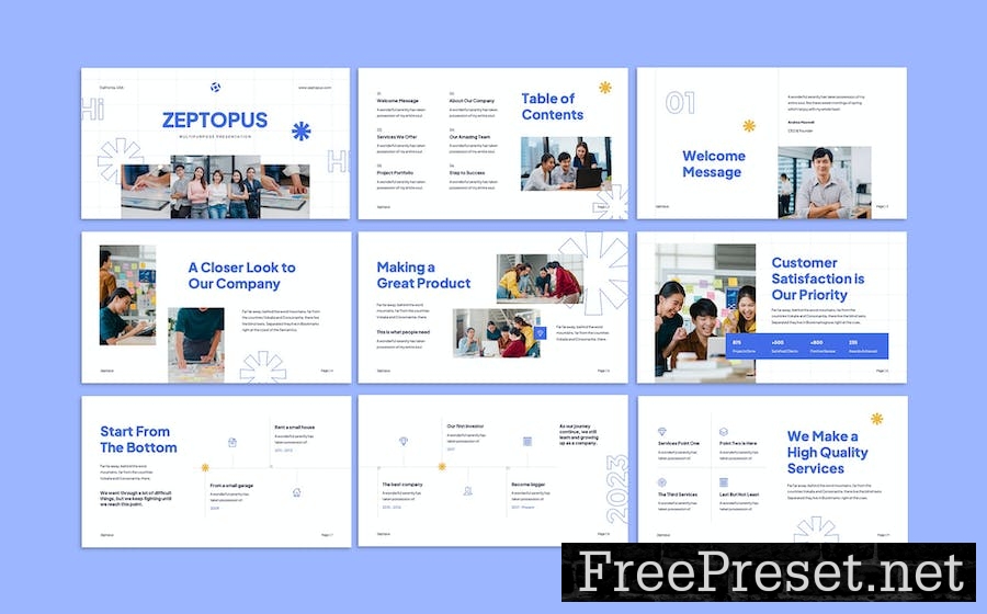 Zeptopus - Multipurpose PPT Presentation Template 7SW3CFN