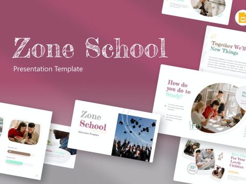 Zone School Education Google Slides Template 9VXS7JZ