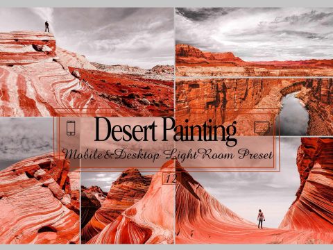 12 Desert Painting Mobile & Desktop Lightroom Presets