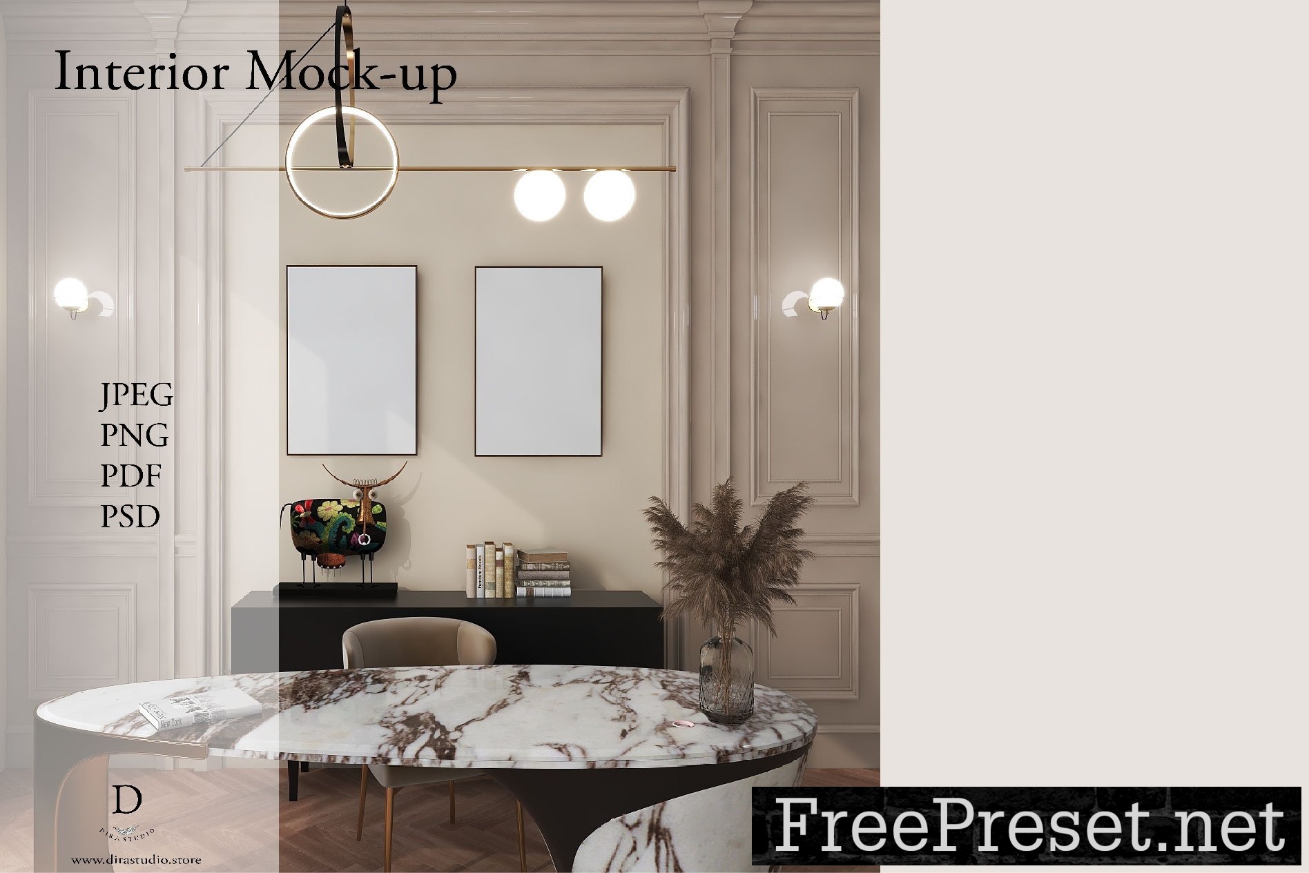 17 Sets of Poster Wall Frames PSD Mockups Bundle