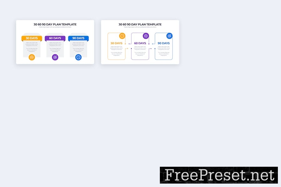 30 60 90 Day Plan Google Slides Infographics Q3YVZ5U