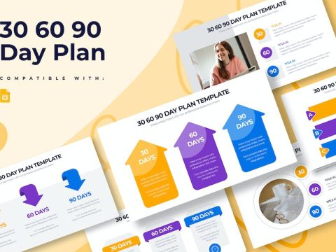 30 60 90 Day Plan Google Slides Infographics Q3YVZ5U