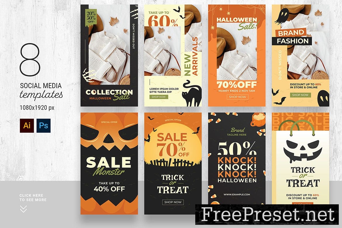 Halloween Social Media Story Templates 5TZHGTG