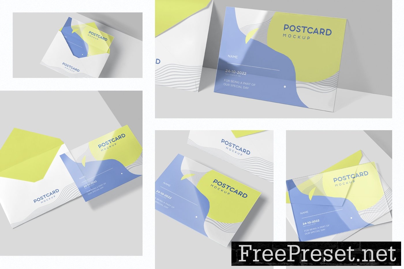 7x5 Acrylic Card Plate Mockups 7438571