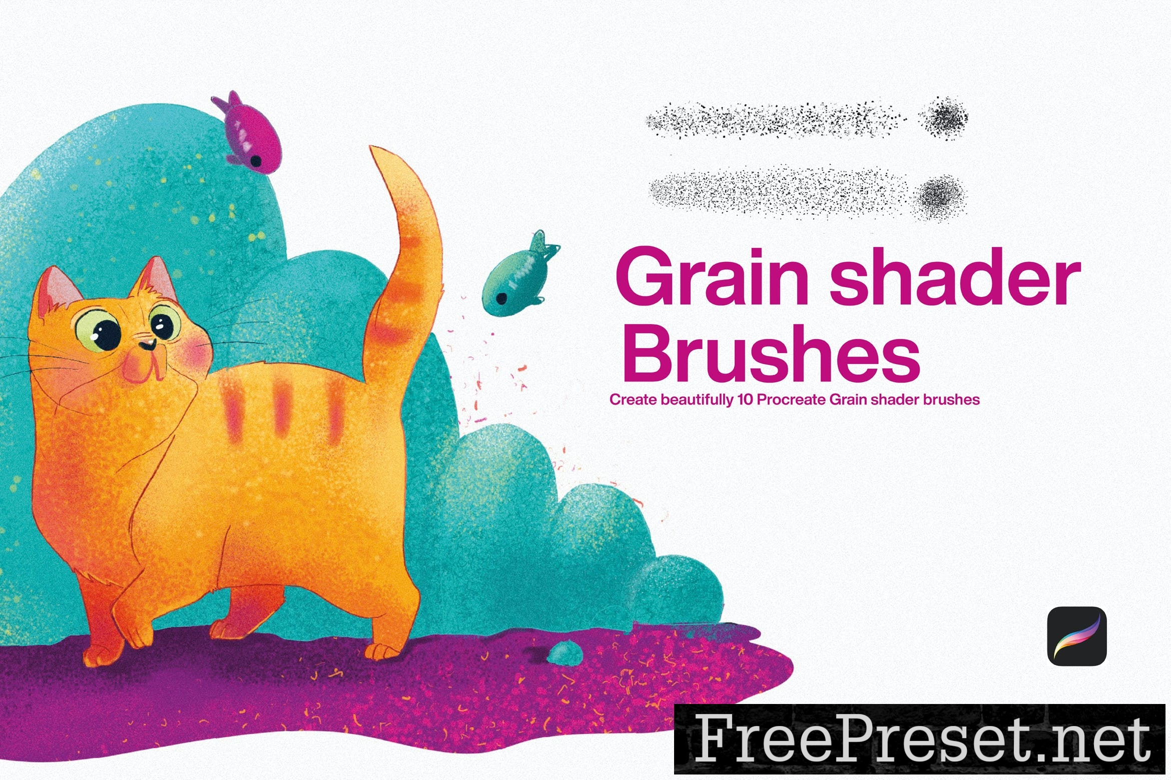 grain shader brushes for procreate free