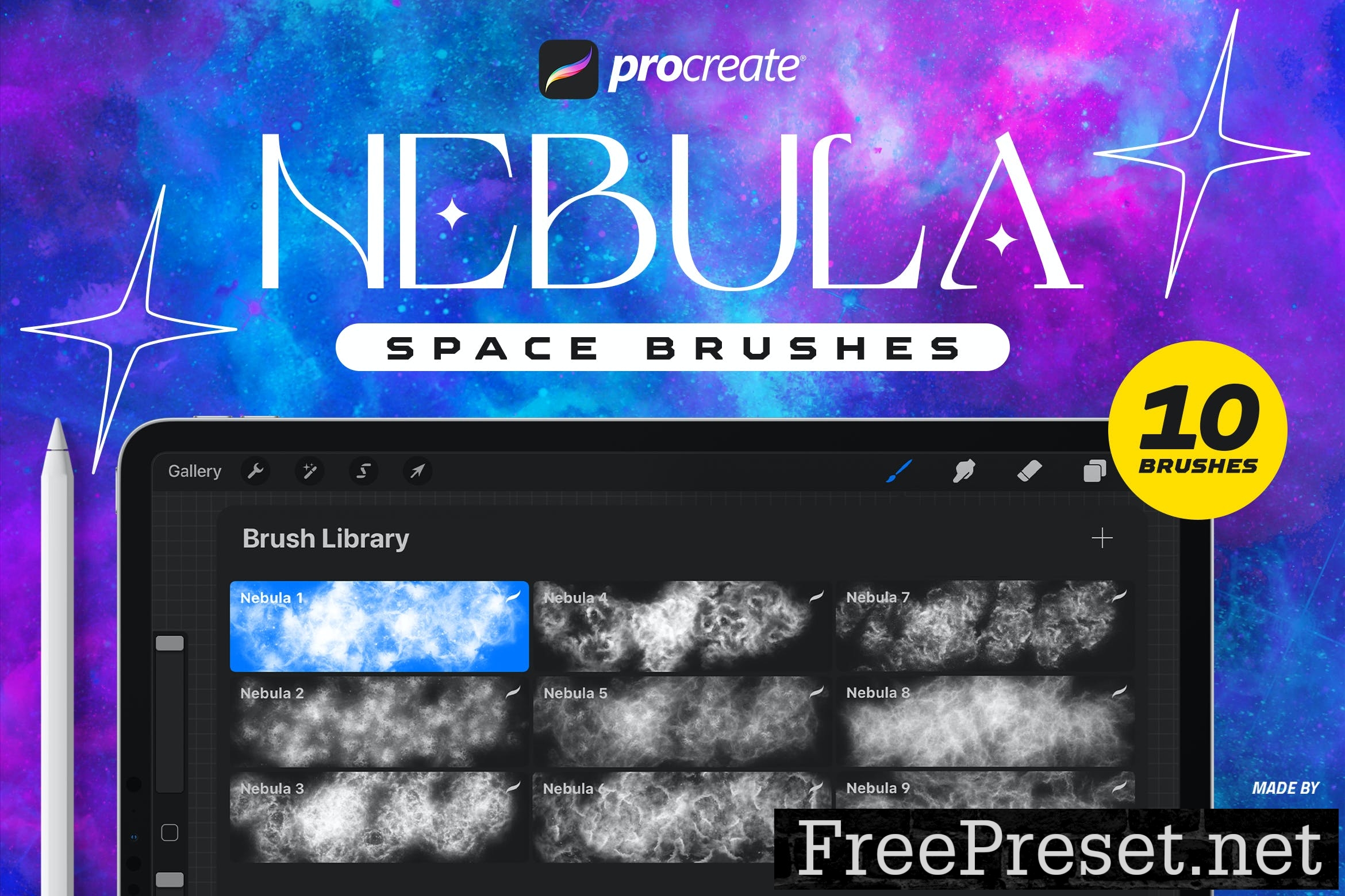 space brushes procreate free