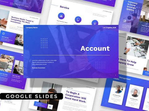 Account - Report Business Company Google Slides HBUGKA5