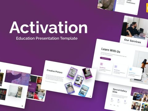 Activation Purple Creative Education Google Slides RE2RNJU