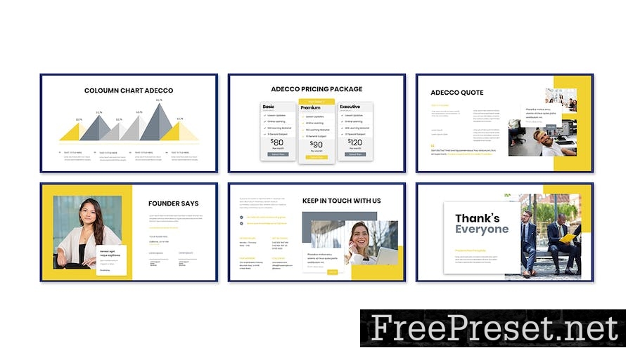 Adecco Business Presentation Google Slide Template RZLX3X4