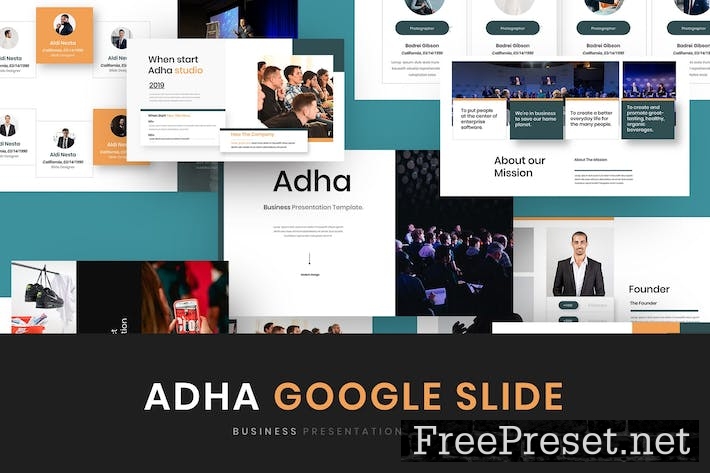 Adha - Business Google Slide Template 3LRDCGN