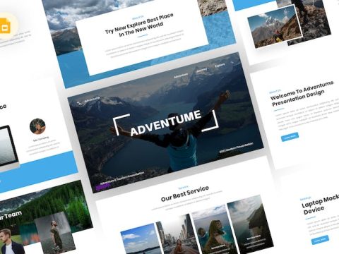 Adventume - Adventure Google Slides Template W4GC64C