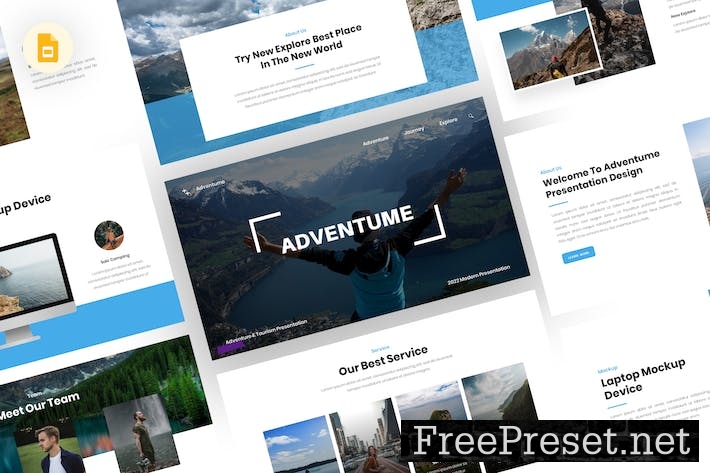 Adventume - Adventure Google Slides Template W4GC64C