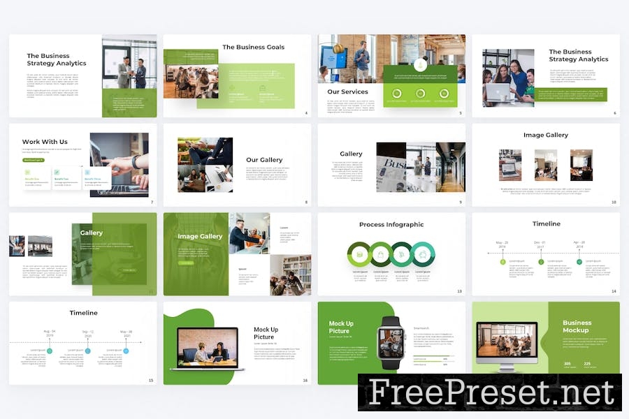 Advertise Green Minimalist Business Google Slides EZYXK5Y