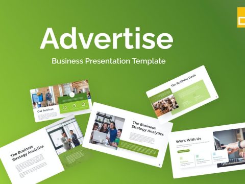 Advertise Green Minimalist Business Google Slides EZYXK5Y