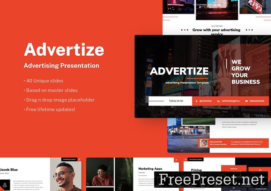 Advertize - Advertising Google Slides Presentation LTNCADB