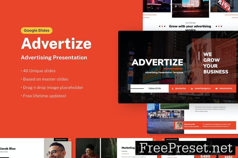 Advertize - Advertising Google Slides Presentation LTNCADB