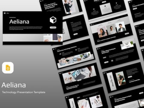 Aeliana - Technology Google Slides Template L4C5J3N